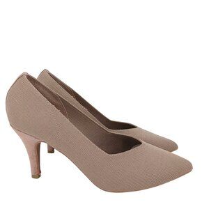 Alexis Bendel Taupe Pointed Toe Heels Pumps Size 7